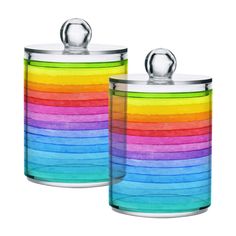 PRICES MAY VARY. 【PREMIUM MATERIAL】- Our apothecary jar containers are made of clear plastic. Will not shatter like glass or ceramic.Directly sprayed with micro-transparent pattern, this not only helps you locate items easily but keeps them clean and sanitary too. 【EASY TO USE】- 4.13(H) x 2.75(D)in; Our bathroom vanity organizer is compact, protecting your makeup and hair accessories without taking up too much space on the countertop or table. Lids 100% fit the jars to keep from dust and easy to Bathroom Vanity Organization, Bathroom Jars, Vanity Organizer, Floss Picks, Waterproof Bathroom, Mouth Design, Glass Storage Jars, Vanity Organization, Bath Salt