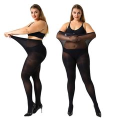 PRICES MAY VARY. Plus Size Tights: plus size pantyhose, specifically designed to accentuate your voluptuous curves Comfortable and Sheer: The plus size stockings makes its perfect stretch to keep you comfy all day long Control Top: Designed with it that produces a slight compression, makes it stay up, never roll down Occasion: Soft and fashion panty hose for women , basic hosiery for everyday Package: MANZI 2 pairs black tights for women plus size, Size: 3X-Large. Hand wash suggested Manzi- To b Compression Pantyhose, Glitter Tights, Ballet Tights, Plus Size Winter Outfits, Tights For Women, Plus Size Tights, Panty Hose, Fleece Tights, Dance Tights