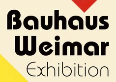 the bauhaus weimar exhibition logo