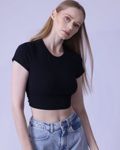 Flaunt casual style with this Wide Strap Round Neck Tie Back Everyday Crop Top. It has a slim fit for a flattering shape, while stretchy 97% cotton and 3% spandex fabric offer optimal comfort. Easy to care for--simply machine wash or dry clean. Casual Seamless Elastane Top, Fitted Casual Elastane Crop Top, Fitted Elastane Casual Crop Top, Casual Fitted Elastane Crop Top, Versatile Stretch Cotton Crop Top, Casual Stretch Crop Top For Everyday, Everyday Fitted Basic Tops, Fitted Basic Style Tops For Everyday, Casual Fitted Crop Top For Everyday