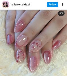 Korean Nails Designs Fall, Nail Design Winter, Elegance Woman, Winter Nail Design, Fake Nails Designs, Casual Sundress