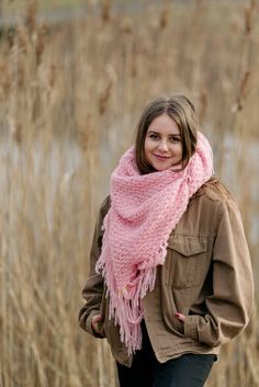 Knit Shawl Handmade Shawl Cotton Merino Wool Shawl Crochet Shawl Wrap, Boho Scarf, Triangle Fringed Shawl SPLOTEKA COSY Collection - Etsy Poland Pink Pashmina Shawl For Winter, Pink Winter Pashmina Shawl, Hand Knitted Shawl Scarf For Winter, Hand-knitted Shawl Scarves For Winter, Fringe Shawl Scarves For Winter, Winter Fringe Shawl Scarves, Winter Fringe Scarves Shawl, Winter Fringe Shawl Scarf, Pink Shawl Scarves For Fall