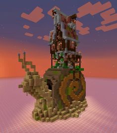 Minecraft Snail, Fairy Cottages, Minecraft Farm, Minecraft Room, Cute Minecraft Houses, Minecraft City