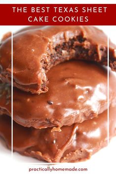 the best texas sheet cake cookies with chocolate frosting