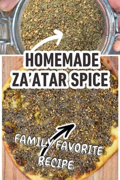 homemade za'atar spice recipe for family favorite pizza