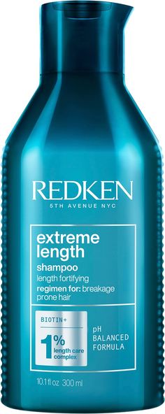 Extreme Length schampo med biotin, reparerar och rengör håret varsamt medan det bidrar till en sund hårbottensmiljö. Håret blir längre och starkare från rot till topp. Redken fokuserar på hållbarhet och inkludering. Redkens hårvårdsförpackningar är återvinningsbara och består av upp till 93 % återvunnen plast. Gör så här: Använd som ett komplett system med Extreme Length balsam och leave in-behandling. Applicera i vått hår, massera upp ett lödder och skölj ur. Fortsätt med Extreme Length balsam Redken Extreme Length, Redken Extreme, Conditioner, Free Shipping, Hair, Beauty