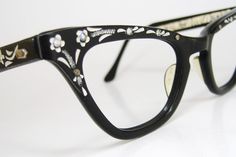 Vestidos Pin Up, Black Eyeglasses Frames, Funky Glasses, Black Cat Eye, Cat Eye Eyeglasses, Black Eyeglasses, Fashion Eye Glasses