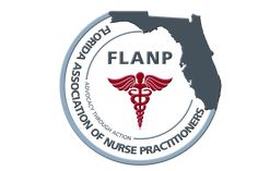 the logo for the florida association of nurse practice centers, which is located in fland