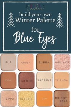 Build Your Own Winter Palette for Blue Eyes Eyeshadow for blue eyes Seint Eyeshadow Looks For Blue Eyes, Seint Eyeshadow For Blue Eyes, Seint Makeup Eyeshadow Blue Eyes, Winter Eyeshadow, Cottage Fashion, Fall Eyeshadow Looks, Cheer Makeup, Maskcara Makeup, Makeup Color Wheel