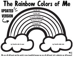 the rainbow colors of me coloring page