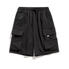 GTRG nylon-blend shorts, drawstring at elasticized waistband, cargo pockets, tag attached at front pocket. Composition - 90% Nylon, 10% Spandex Sizing: US/EU Regular Fit Size Up 1 Size For US/EU Baggy Fit Model: 178cm/59kg 5’10/130lbs wearing size XL Solid Drawstring Shorts For Outdoor, Utility Cargo Shorts With Drawstring, Techwear Cargo Shorts For Outdoor Activities, Techwear Shorts For Outdoor Activities, Sporty Summer Cargo Pants With Drawstring, Solid Color Cargo Shorts For Outdoor Activities, Utility Solid Color Shorts For Outdoor Activities, Utility Style Solid Color Shorts For Outdoor Activities, Summer Cargo Pants With Functional Drawstring For Streetwear