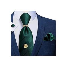 We offer Free Shipping on all order!! Wel come to my stores, The Smart of your choice and satisfaction guarantee. Mens Silk Solid Green Gift Necktie Gold Tie Tack with Chain Gold Tie Ring Pocket Square Cufflinks Set Formal Gallery Product Description Choosing an well made necktie to suit your needs! has been devoting to make decent men's accessories for 12 years. We are the proffessional necktie makers! We are providing 24 x 7 service! Each item will be rechecked while packaging, we are following strict quality contral to make sure your necktie without flaws. We hope you will having a very happy shopping experience with us, in case the necktie is not suit to your uniform, you can return the item without any worry. Features 【Exquisite Gift】Silk Plain Green Tie+Gold Tie Ring+Gold Tie Tack wi Gold Man, Tie Ring, Striped Wedding, Luxury Ties, Necktie Set, Gold Tie, Mens Silk Ties, Ties For Men, Tie For Men