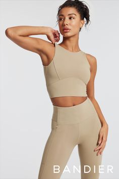 Featuring an impossibly buttery fabric, this ultra-flattering longline bra is made for a Vinyasa flow or a reformer class. (Wouldn't look to bad under a boxy blazer, either.) Boxy Blazer, Bra Design, Lets Move, Vinyasa Flow, Support Bra, Longline Bra, Rock On