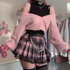 Pastel Goth Aesthetic Outfit, Pastel Grunge Outfits, Pastel Goth Outfits, Rok Mini, Pastel Goth Fashion, Grunge Dress, Pastel Outfit, Kawaii Fashion Outfits, Alt Fashion