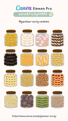 an image of many different types of cookies