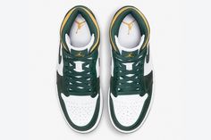 Air Jordan 1 Mid ‘Sonics’ Air Jordan 1 Low White, Jordan 1 Low White, Jordan Model, White Jordans, Popular Sneakers, Air Jordan 3, Mid Top, Air Jordan 1 Low, Jordan 1 Low