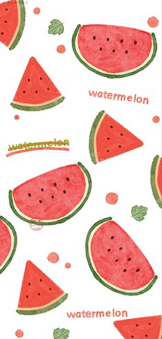 watermelon slices on a white background