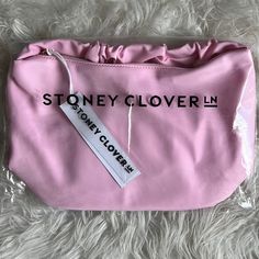 Nwt Stoney Clover Nylon Scrunch Hand Bag In Flamingo Chic Pink Nylon Bag, Pink Clutch Pouch With Dust Bag, Flamingo Color, Stoney Clover Lane, Stoney Clover, Hand Bag, Flamingo, Shoulder Bags, Bag Lady