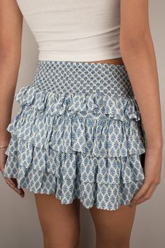 Mini ruffle skort