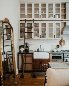 the kitchen is clean and ready for us to use