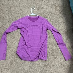 This Lululemon Long Sleeve Is Like Brand New With A Bright Pinkish/Purplish Color That Shapes To Your Body. Purple Go-dry Athleisure Top, Purple Long Sleeve Activewear For Yoga, Purple Long Sleeve Activewear For Gym, Purple Long Sleeve Athleisure Activewear, Purple Long Sleeve Gym Activewear, Purple Long Sleeve Sports Top, Purple Long Sleeve Yoga Top, Long Sleeve Purple Sports Top, Lavender Stretch Sports Top