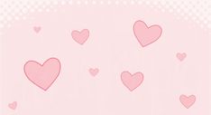 a pink background with lots of hearts on it