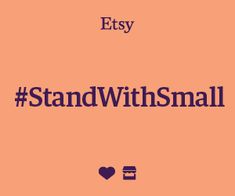 an orange background with the words, efsy standwithsmall on it