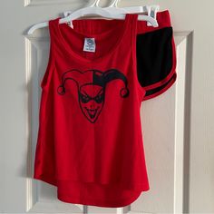 Nwot Size Juniors Medium Dc Comics Harley Quinn Tank Top And Shorts Sleep Set. 100% Polyester Harley Quinn Clothes, Tank Top And Shorts, Sleep Set, Harley Quinn, Hot Topic, Roxy, Women's Intimates, Dc Comics, Ruby