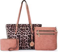 Amazon.com: Montana West handbags for women 3pcs women's purses and wallet set big medium crossbody pink purse Leopard Print gifts western satchel bags leather tote designer handbags hot pink MWC3-G055PK : Clothing, Shoes & Jewelry Leopard Print Gifts, Montana West Purse, Montana West Handbags, Medium Crossbody Bag, Leopard Print Tote, Concealed Carry Purse, Pink Tote Bags, Large Shoulder Bags, Wristlet Wallet