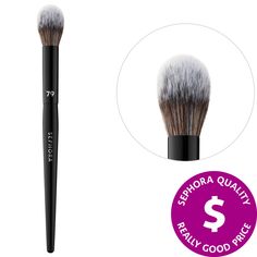 A contour brush with soft, tapered bristles for lightweight application and coverage.What Else You Need to Know: This tapered shape is ideal for targeted application to sculpt and blend powder formulas to the face. The soft, sheared bristles provide a natural contour application. The refined tip makes this the perfect detail brush for all around the face.The PRO Brush Collection is made up of 30 brushes with the highest-quality, hand-shaped vegan synthetic bristles. The tapered artistry handles Contour Application, Natural Contour, Contour Brush, Face Brush, Sephora Collection, Makeup Application, Powder Brush, Sephora, The Face