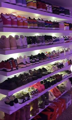 Jordans Collection Aesthetic, Shoes Aesthetic Organization, Shoes Sneakers Wall, Shoes Aesthetic Collection, Baddie Shoe Collection, Jordan Collection Aesthetic, Shoe Wall Aesthetic, Dream Shoe Collection, Sneakers Collection Aesthetic