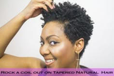 www.beingmelody.com | How to Finger Coil and Rock a Coil Out with a Tapered Cut | http://www.beingmelody.com Coil Styles, Coils On Natural Hair, Finger Coils Natural Hair, Twa Hair, Coiling Natural Hair, Natural Haircuts, Inspiring Hairstyles, Finger Coils