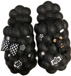 Trendy Synthetic Slide Clogs, Trendy Streetwear Clogs With Round Toe, Trendy Round Toe Clogs For Streetwear, Trendy Non-slip Slides With Round Toe, Non Slip Shoes, Shoes Comfortable, Cute Charms, Slides Shoes, Shoe Charms