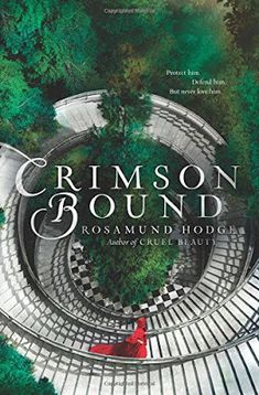 the cover to crimson ground by cosmound hope, with stairs and trees in the background