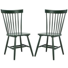 two black chairs sitting next to each other