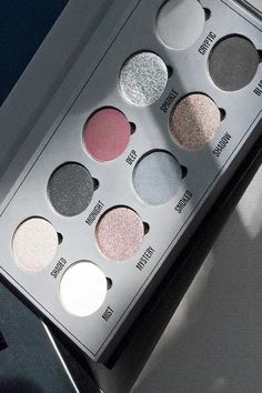 Light Grey Eyeshadow, Light Gray Eyeshadow, Grey And Silver Eyeshadow, Dior Eye Shadow Palette, Silver Eyeshadow Palette, Grey Eyeshadow Palette, Cosmetics Ideas