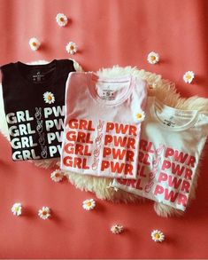 Pink Spring Outfits, Girl Power T Shirt, Girl Power Tee, Diy Tie Dye Shirts, Glitter Tee, Men's Shirts And Tops, Girl Shirts, Diy Disney Shirts, Tie Dye Diy