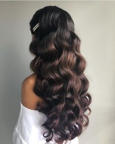 Curls For Long Hair, Bridal Hairstyles, Hair Braids, Long Wavy Hair, Prom Hairstyles, Summer Weddings