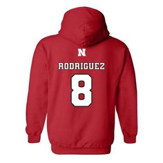 Officially Licensed Merchandise for Lexi Rodriguez #8 at University of Nebraska-Lincoln. Your order will be printed & made to order in 3-7 business days once you have placed your order! Your new go to Hooded Sweatshirt. This staple sweatshirt is soft and lightweight, with the right amount of stretch. It's comfortable and flattering for all.It's comfortable and flattering for all. • 50% airlume combed and ringspun cotton and 50% polyester • Heather Sport color is 60% combed and ring-spun cotton, 40% polyester •Slim Fit, Size Up if you want oversized! Size Chart: Red Sweatshirt For Sports Season Fan Merchandise, Red Sweatshirt For Sports Fan Merchandise, Red Hoodie Sweatshirt For Sports Events, Red Crew Neck Hoodie For Sports Events, Red Sweatshirt For Sports Events With Team Name, Red Hoodie With Letter Print For Sports Events, Red Hoodie With Letter Print For Fan Gear, Red Hoodie With Letter Print For Fans, Red Letter Print Hoodie For Sports Events