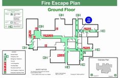 the fire escape plan for ground floor