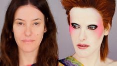 Icons & Idols - 70s - David Bowie Bowie Makeup Inspiration, David Bowie Makeup Inspiration, David Bowie Makeup, Moonlight Dress, Bold Makeup Looks, Lisa Eldridge, Pale Girl, Cool Makeup Looks, Bold Makeup