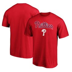 Show your team pride all season long with this T-Shirt. This classic crew neck tee is crafted from soft, breathable fabric for all-day comfort. The bold graphics are the perfect way to demonstrate your fandom, whether you're at the game or just running errands around town. Logo Lockup, Philadelphia Phillies Logo, Phillies Game, Mlb Teams, New York Rangers, New York Knicks, Philadelphia Phillies, Comfy Tees, Team Colors