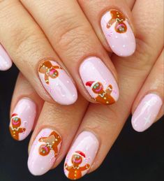 Xmas Nail Designs, Hot Pink Nails, Dope Nail Designs, Get Nails, I Love Nails, Girls Nails