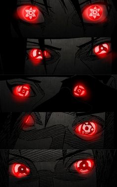 some red eyes are glowing in the dark