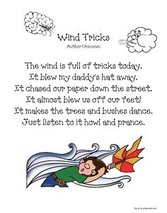 an image of a poem written in the style of children's book wind tricks