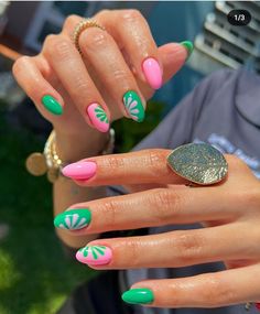 Summa Nails, Nails June, Hawaiian Nails, Beachy Nails, August Nails, Nail Color Ideas, Tropical Nails, Broken Nails, Smink Inspiration