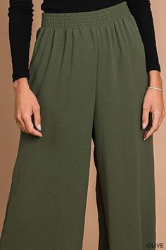 You'll love these comfy and stylish scalloped edge pants. With a classic, versatile color and a scalloped hemline, these pants are a must-have for Fall. Plus, the air flow fabric will keep you comfortable all day long! Dress these up or down for any occasion. Women's Air Flow Scalloped Pants with Side Pocket 100% Polyester Want to view this on the *Live* Sizing & Styling Guide?! Watch it in the photo section above or click here! *You will need to scan through to find this specific item on the vi Casual Solid Color Capri Length Pants, Summer Capri Bottoms In Solid Color, Summer Solid Color Capri Bottoms, Summer Capri-length Bottoms In Solid Color, Casual Solid Color Capri Bottoms, Casual Solid Color Capri Length Bottoms, Stretch Wide-leg Bottoms In Solid Color, Stretch Wide-leg Pants In Solid Color, Stretch Solid Color Wide-leg Pants