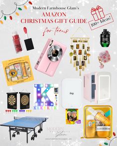 Christmas Gift Guides, for HER, HIM, KIDS, HOME! | Modern Farmhouse Glam Christmas Gifts For Teens, Teenager Gifts, Gifts For Teen Boys