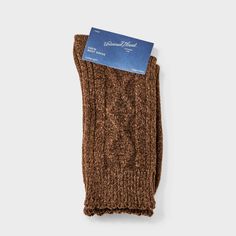 Keep your feet cozy with Women's Scalloped Edge Cable Supersoft Crew Boot Socks - Universal Thread™ 4-10. These socks feature a cable knit pattern and scalloped edges for a touch of style. The supersoft fabric feels great against your skin, making them perfect for pairing with your favorite boots. Whether you're out and about or relaxing at home, these socks offer comfort and warmth. Universal Thread™: Found exclusively at Target. Comfortable Cable Knit Winter Socks, Comfortable Brown Mid-calf Socks, Comfortable Fitted Cable Knit Socks, Brown Knitted Socks For Fall, Cable Knit Pattern, Favorite Boots, Boot Socks, Scalloped Edges, Knit Pattern