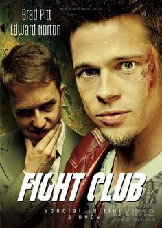 Fight Club (1999) Chuck Palahniuk, Top Film, Edward Norton, Film Pictures, Club Poster, David Fincher, Movie Poster Art, Psychological Thrillers